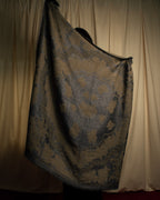 "BALENCIAGA" Large size lame jacquard weave stole