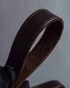 "Salvatore Ferragamo" Sharp form leather combination bag