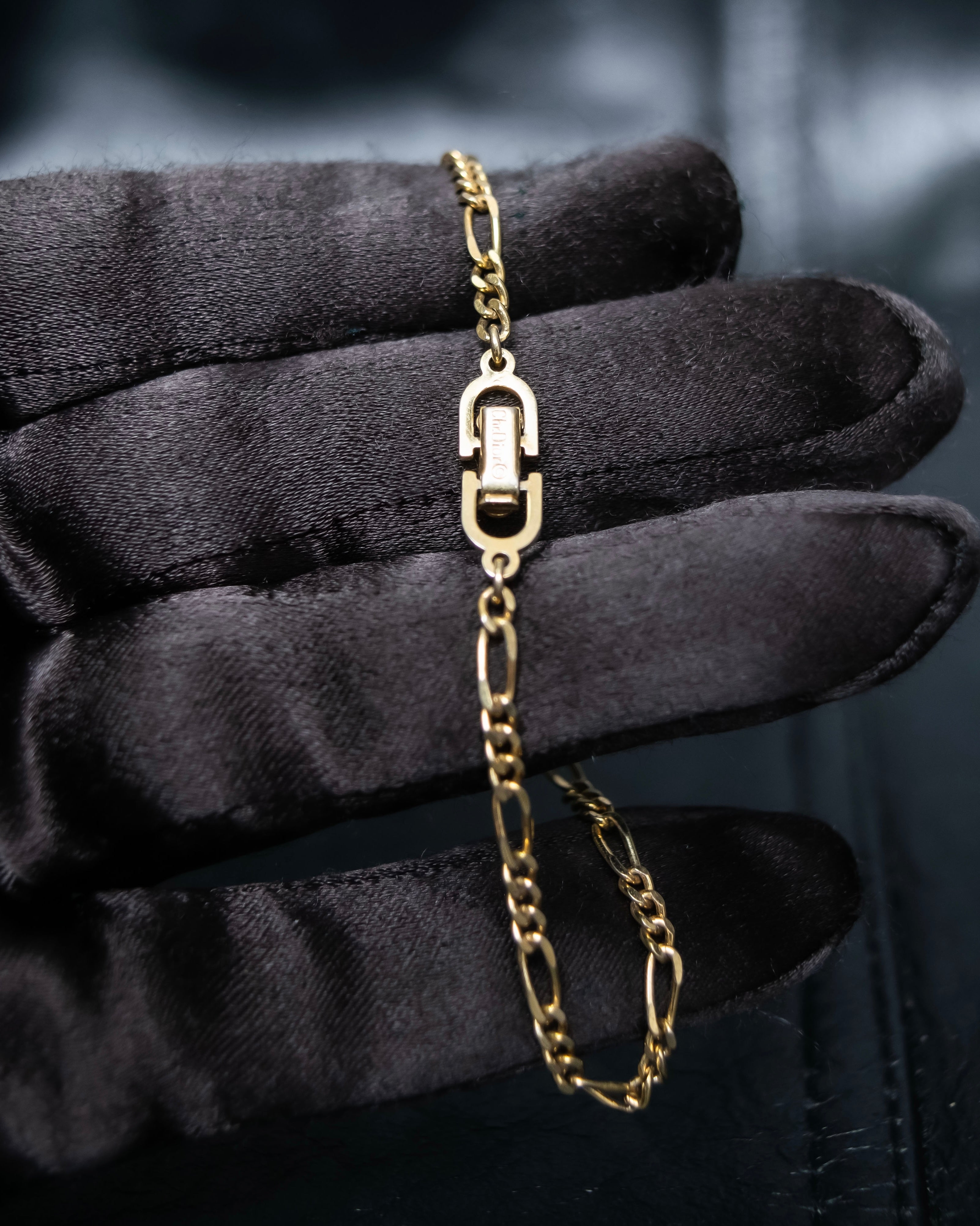 "Christian Dior" Twisted chain design bracelet