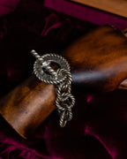 "CELINE" Rope twist design silver bracelet