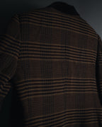 "CELINE" Late 80s–Early 90s velvet-collar woven jacket