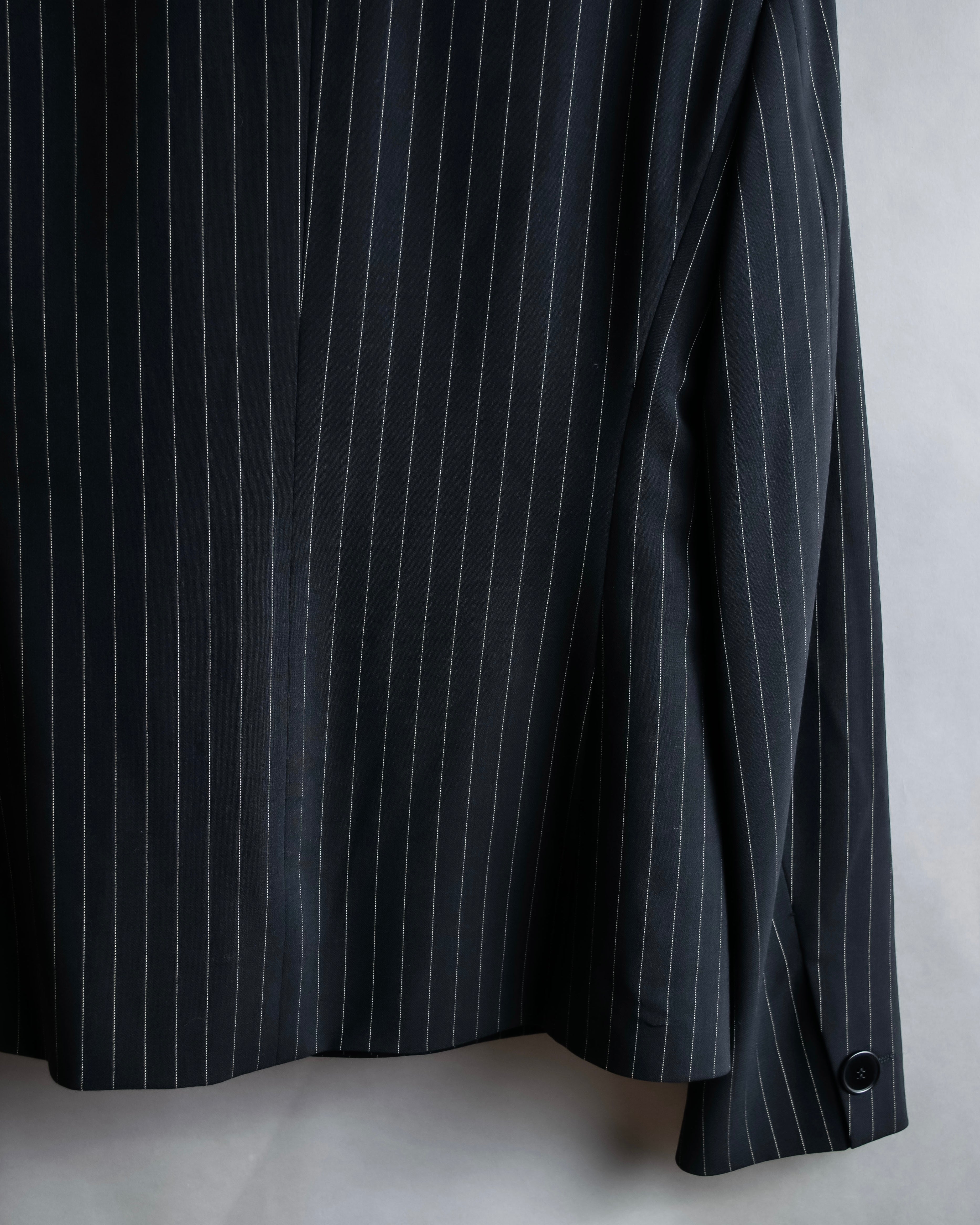 "Max Mara" Pinstripe short length tailored jacket