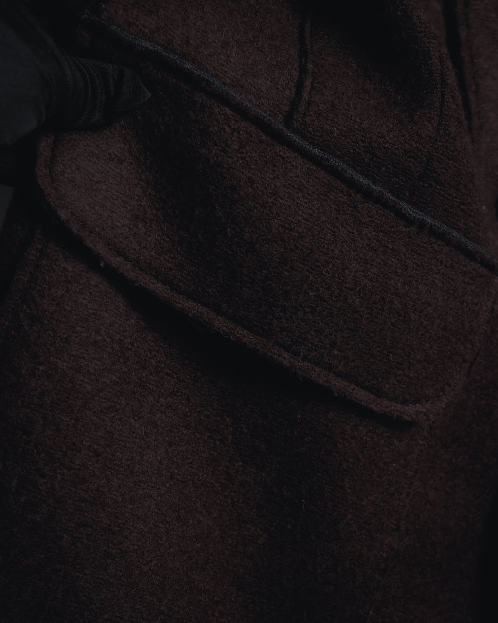 "BOB" Brushed wool single-breasted coat