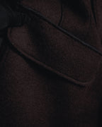 "BOB" Brushed wool single-breasted coat