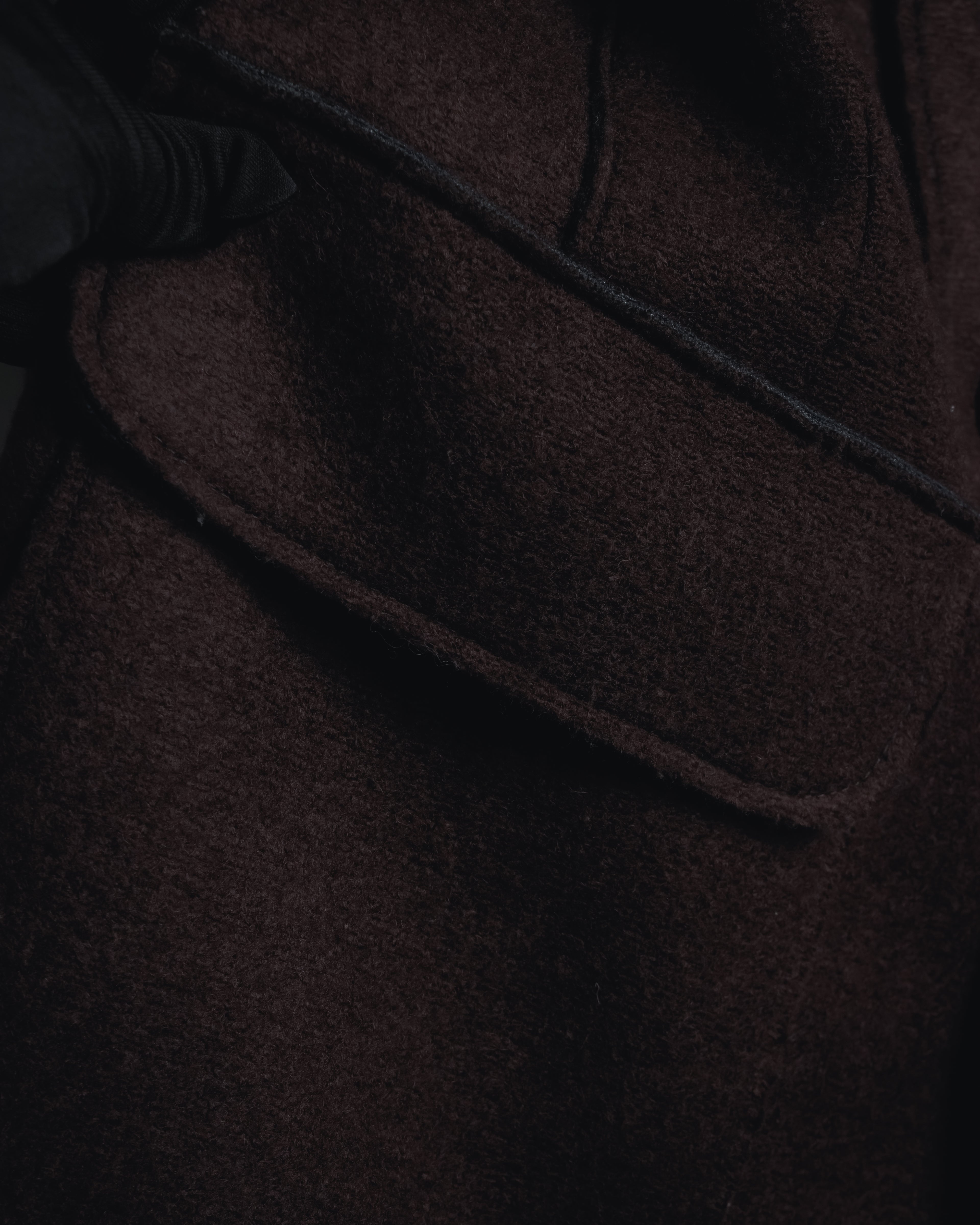 "BOB" Brushed wool single-breasted coat