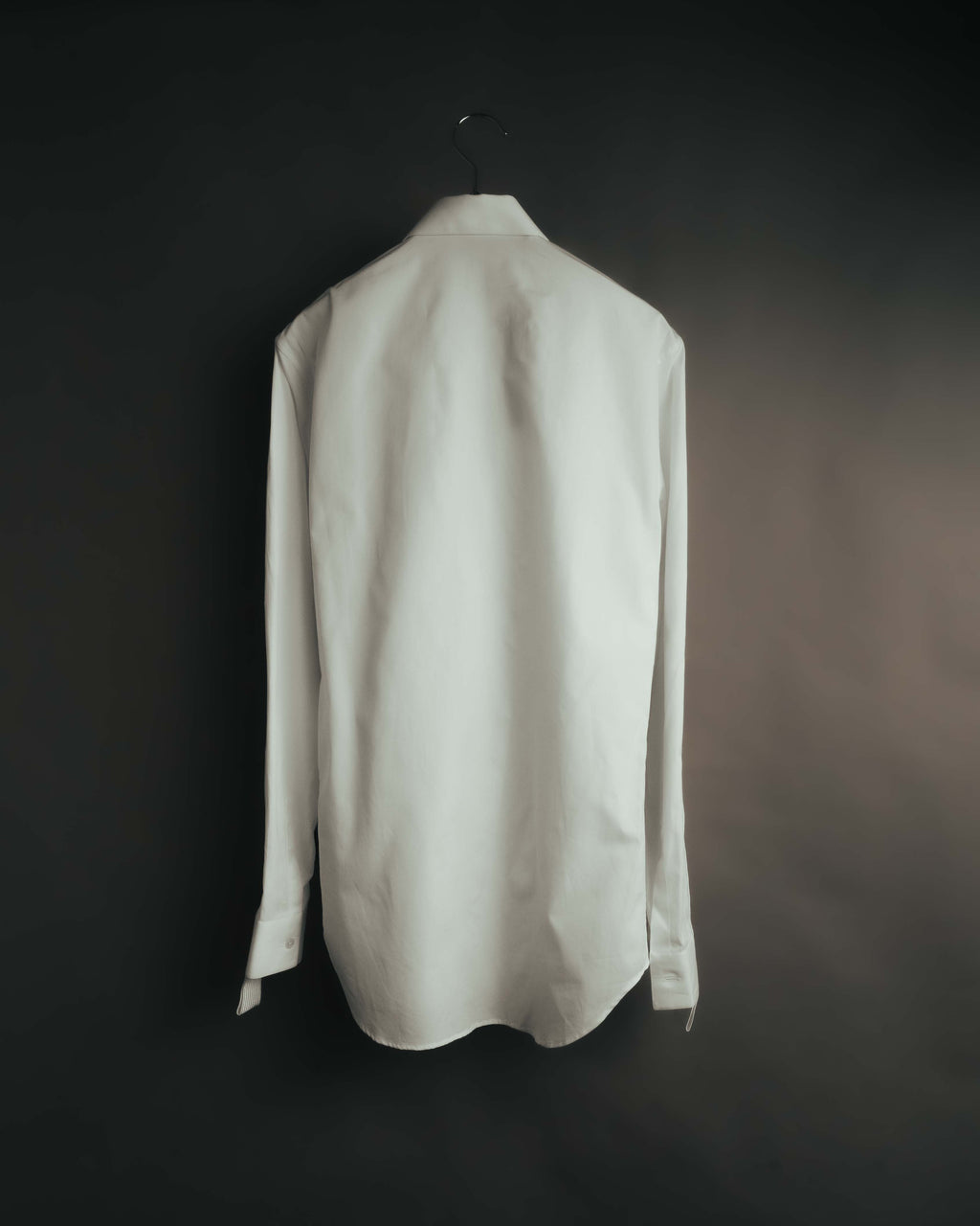 -SPECIAL- "Dior" 10's-20's Sculptural cord embellished concealed placket long sleeve dress shirt