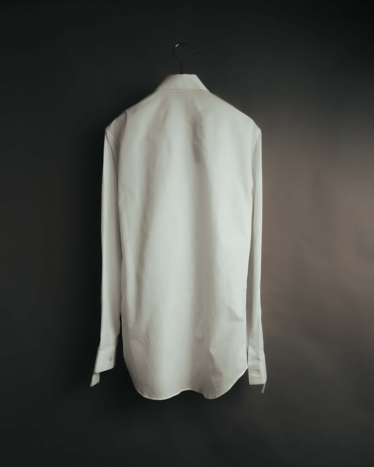-SPECIAL- "Dior" 10's-20's Sculptural cord embellished concealed placket long sleeve dress shirt