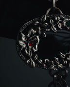 "VALENTINO GARAVANI" 2010’s dark romantic statement necklace＆belt