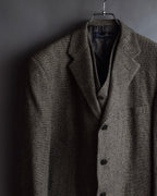 "BROOKS BROTHERS" Melange tweed three-piece suit
