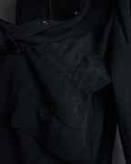 "VALENTINO" 90’s Couture-lined hooded coat