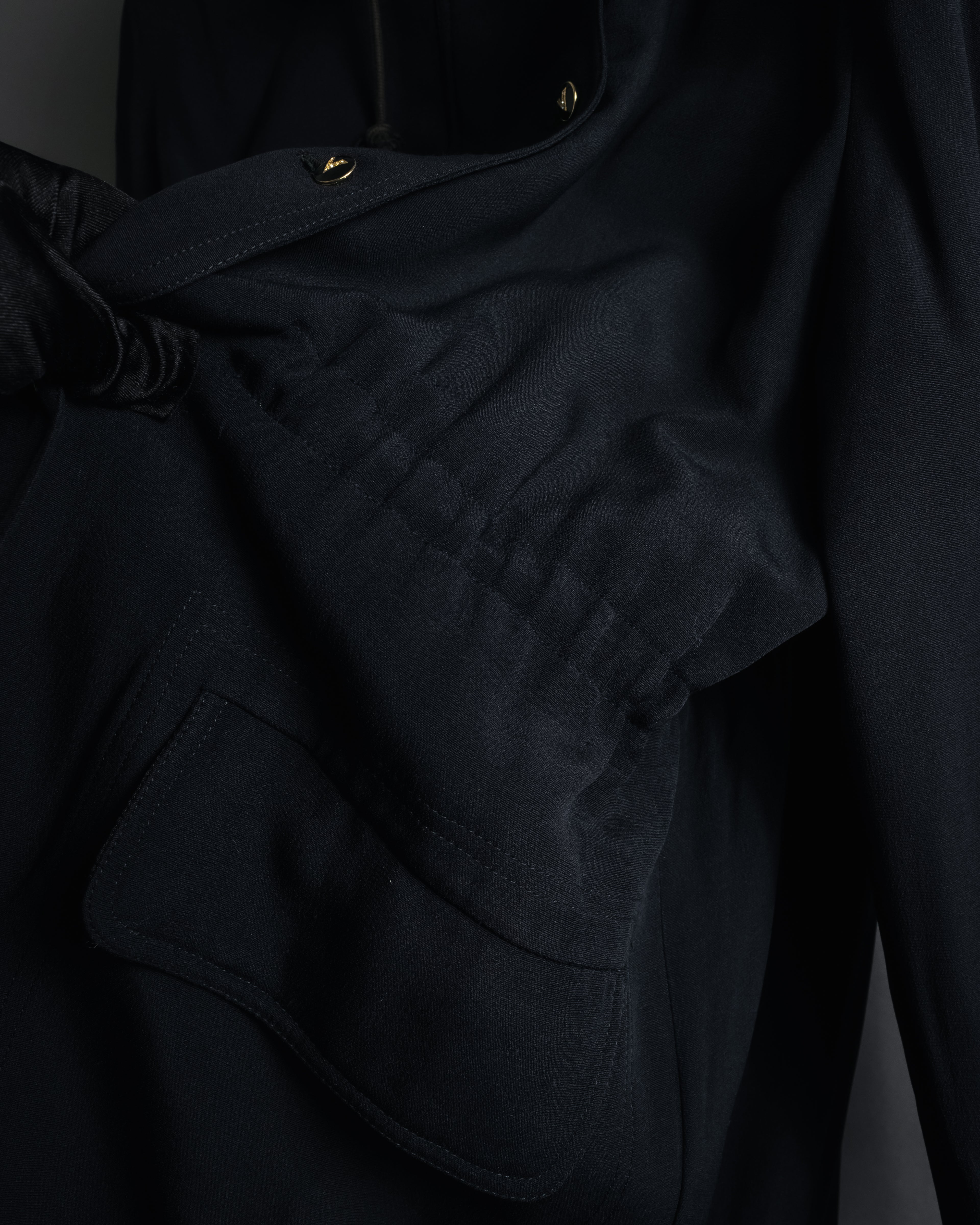 "VALENTINO" 90’s Couture-lined hooded coat