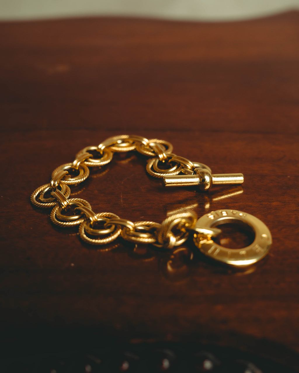 –SPECIAL– "CELINE" 90's Sculptural link bracelet