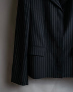 "Max Mara" Pinstripe short length tailored jacket