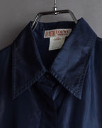 "LOEWE" 90's-00's Fly front silk shirt