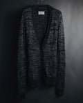 "Maison Martin Margiela" 2011AW deconstructed melange mohair wool cardigan