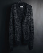 "Maison Martin Margiela" 2011AW deconstructed melange mohair wool cardigan
