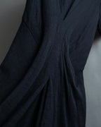 “JUNYA WATANABE” narrow waist  lame designed hem long dress
