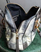 "DOLCE &amp; GABBANA" Miss edge series calf leather 2 way bag