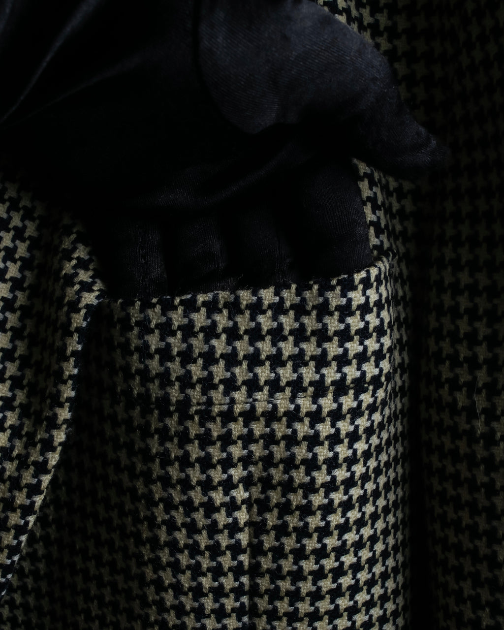 "HUGO BOSS" Houndstooth structured shoulder line tailored jacket