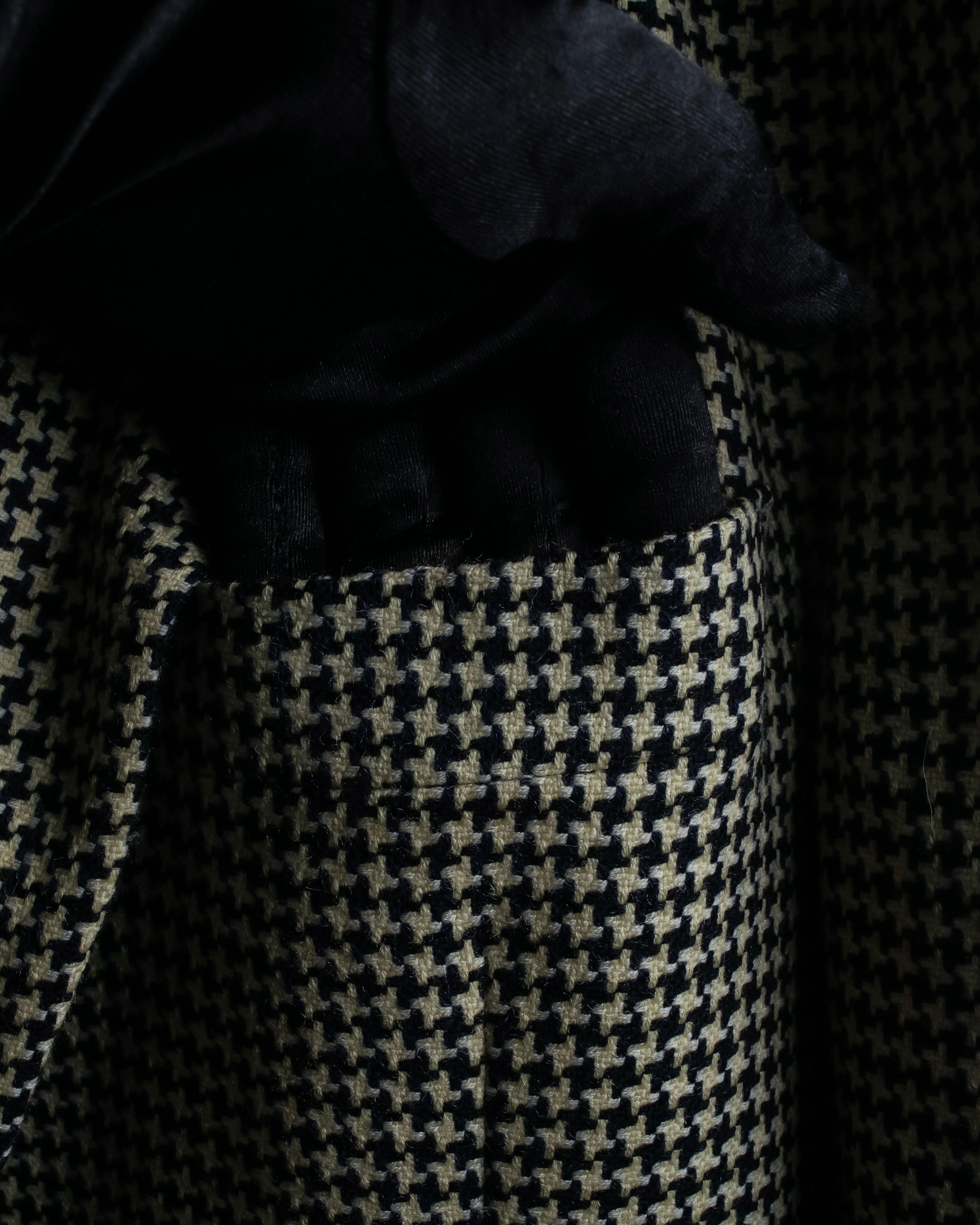 "HUGO BOSS" Houndstooth structured shoulder line tailored jacket
