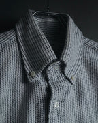 "THOM BROWNE" Micro patterned button-down shirt