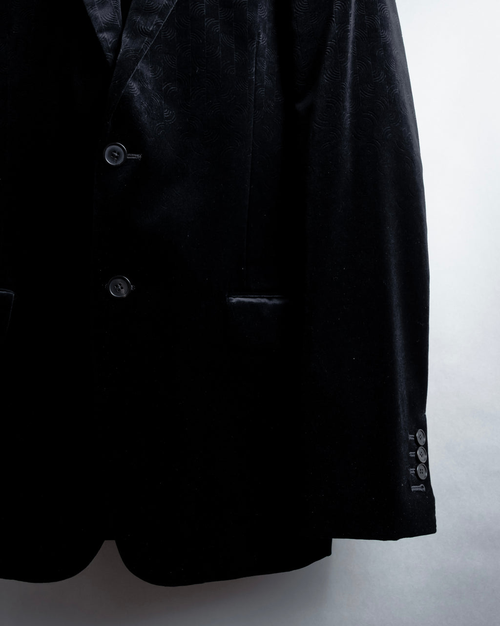 "LOUIS VUITTON" Geometric pattern velvet tailored jacket