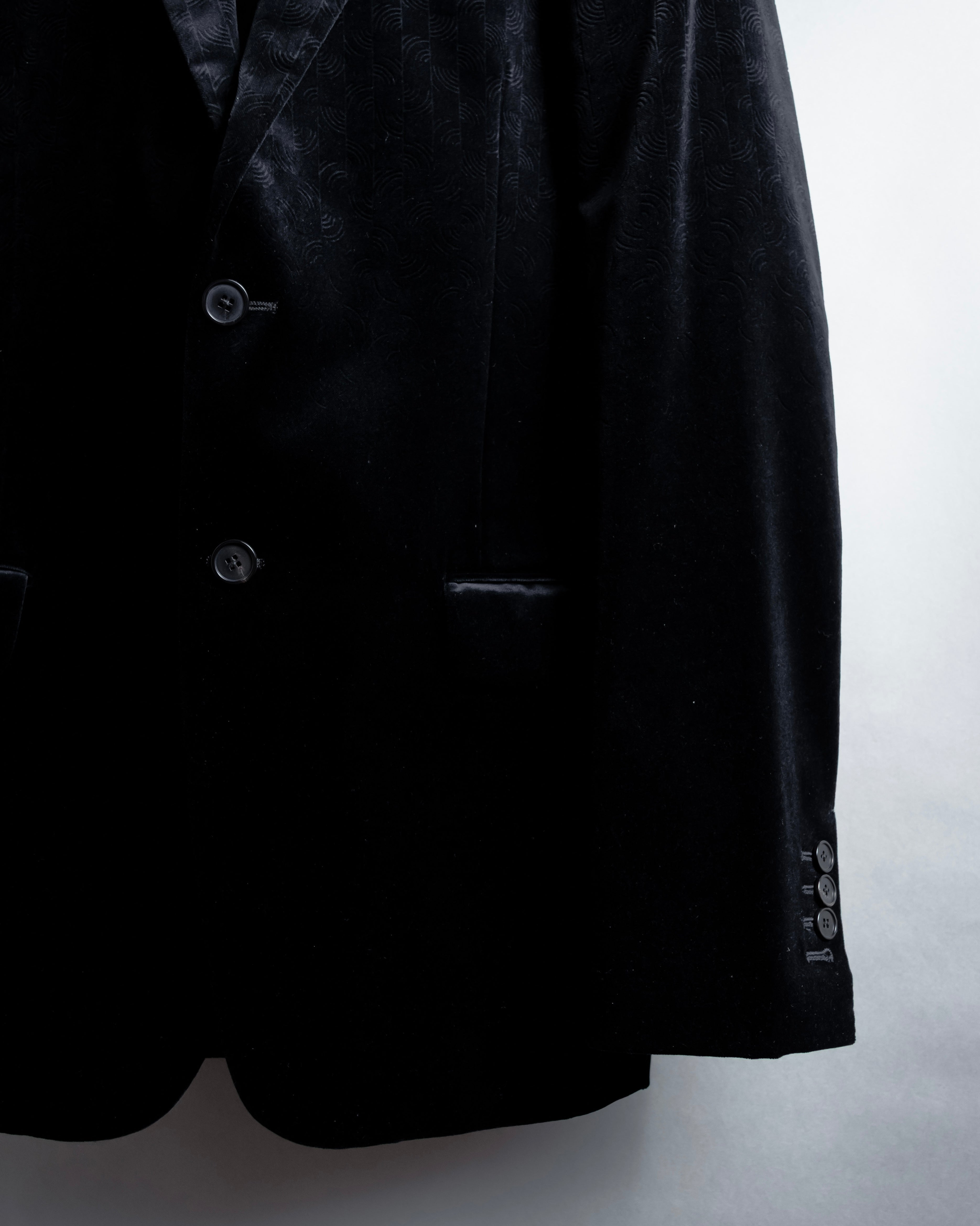 "LOUIS VUITTON" Geometric pattern velvet tailored jacket