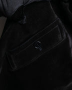 "Saint Laurent" 19AW gold studs design suede long coat