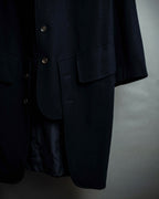 "COMME des GARCONS" 90's Front panel docking design chester coat