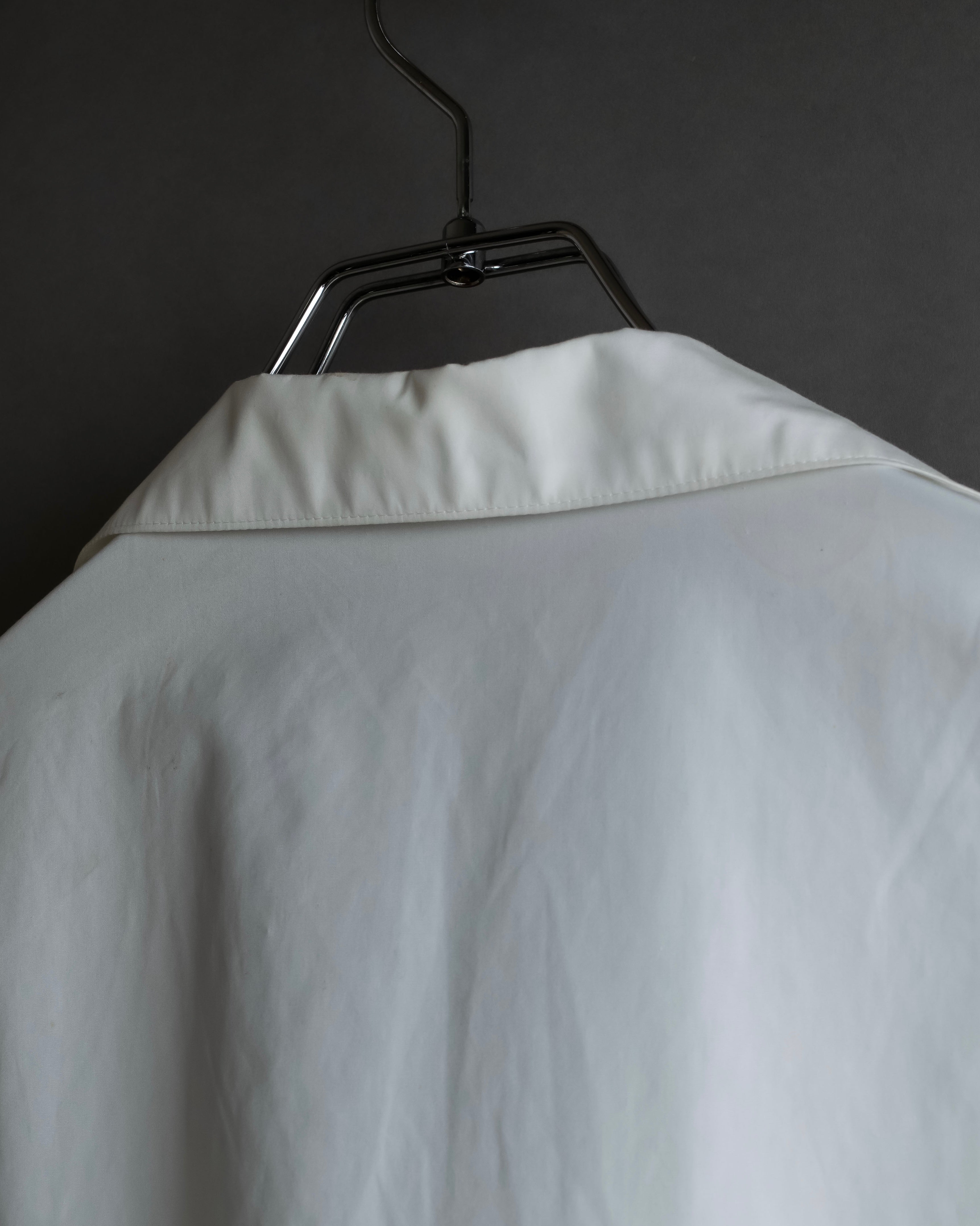 "YOHJI YAMAMOTO" 12SS Folded front panel cotton shirt