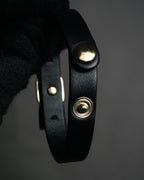 “Salvatore Ferragamo” 2010’s Vara ribbon leather bracelet