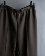 "SHIZUKA KOMURO" Dark brown color easy waist slacks