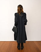 Chloe/ Beautiful A-Line Silhouette Trench Coat Navy