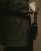 -SPECIAL- "GUCCI" 90’s Tom ford design suede tailored jacket