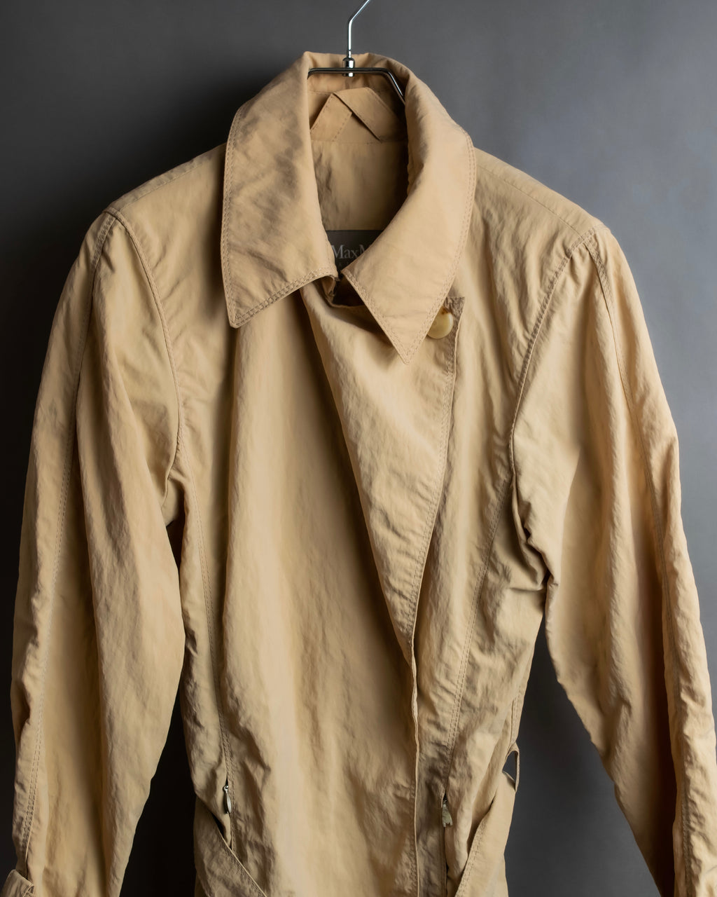 "Max Mara" Hooded mid-length lightweight coat