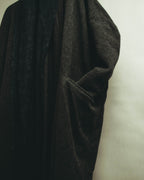 –SPECIAL– “DOLCE & GABBANA” 90’s Lace-trimmed shawl-collar wool robe coat