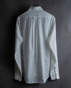 "Alexandar McQueen" Smoke art print cotton oversized shirt