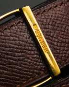 "Hermès" Vintage grained leather belt