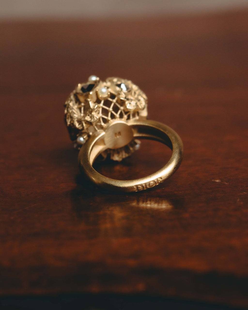 -SPECIAL- "Christian Dior" 10's-20's Sculptural clustered costume ring