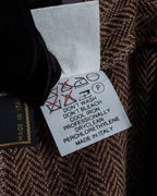 "FENDI" Velvet switching design herringbone set up