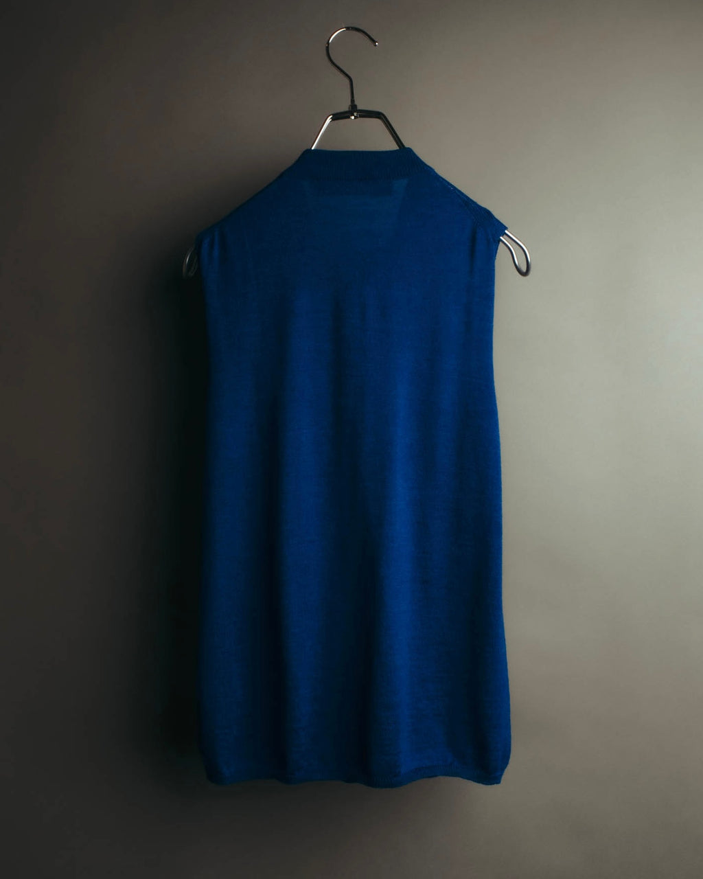 "LANVIN" 00's Elegant wool silk sleeveless knit top