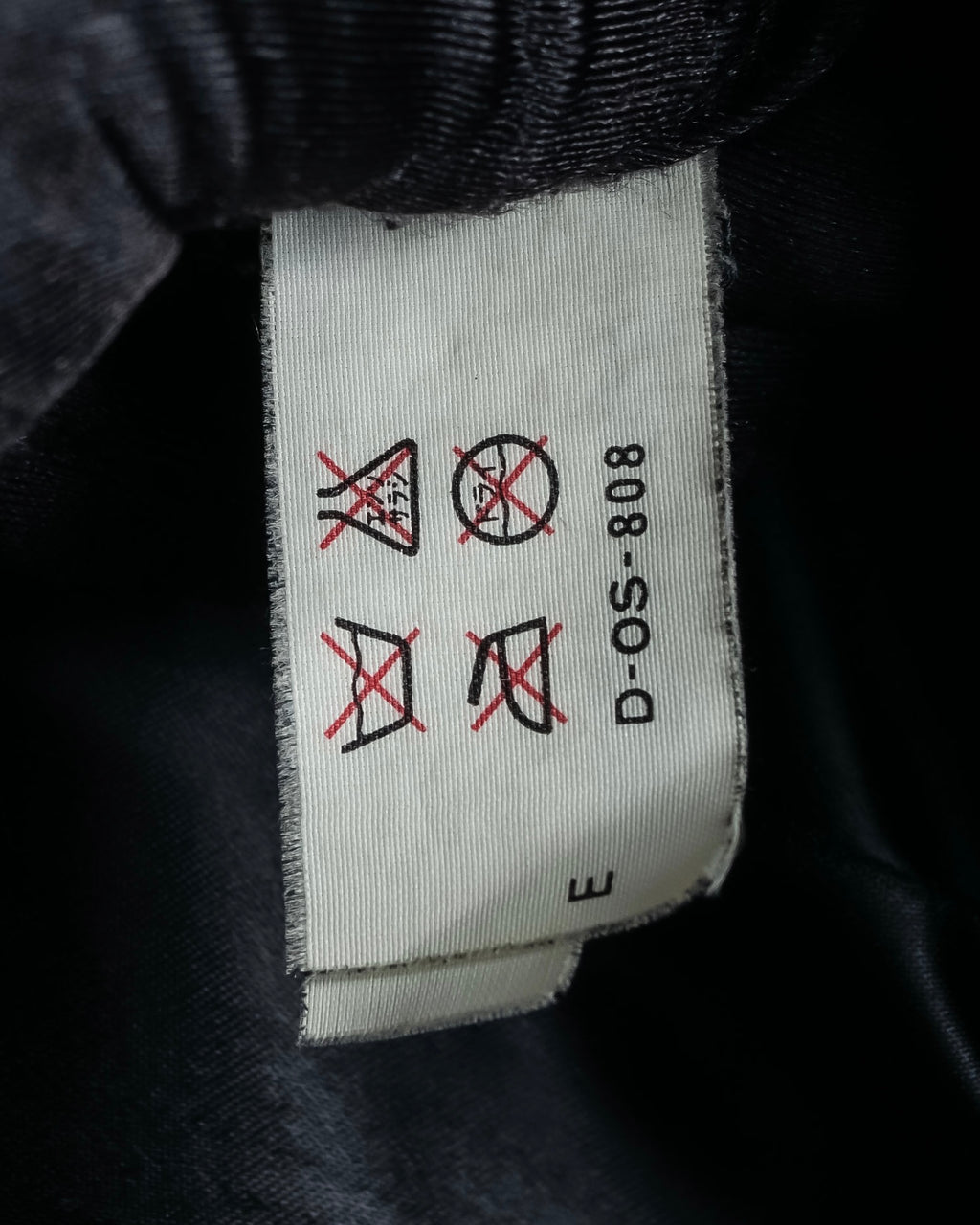 "Claude Montana" Drawcord detail stand-up collar leather blouson