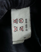 "Claude Montana" Drawcord detail stand-up collar leather blouson