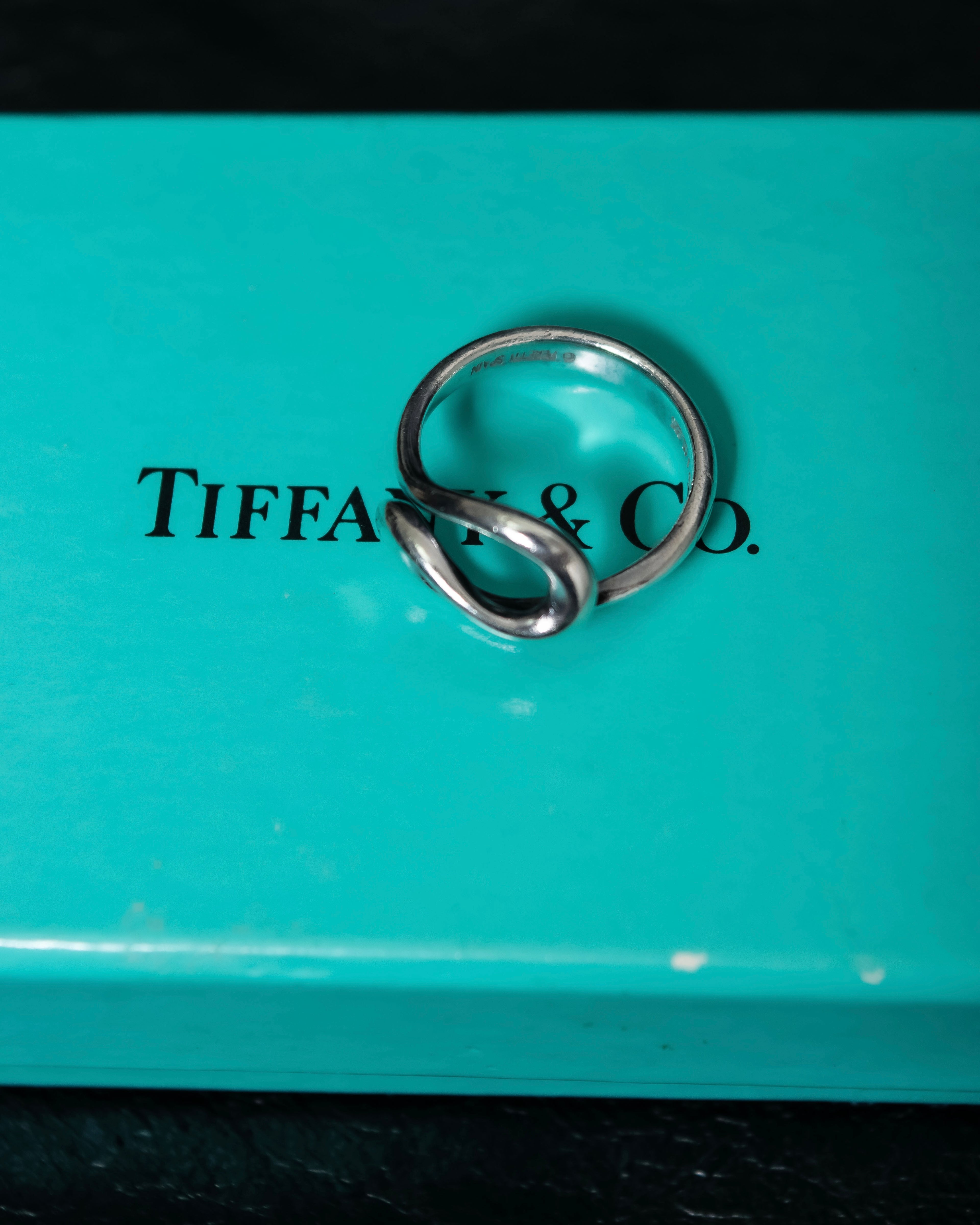 "Tiffany&Co" Elsa Peretti open wave ring
