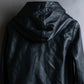 "HELMUT LANG"Boa switching shape leather zip-up jacket