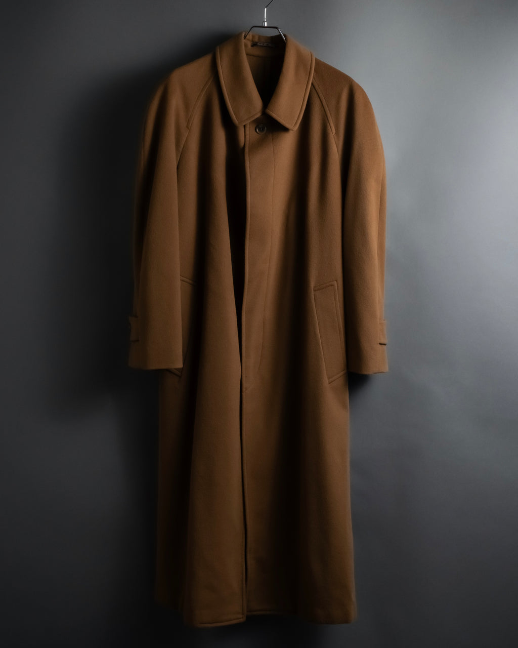 "FENDI" 90's Italian classic 100% cashmere belted coat
