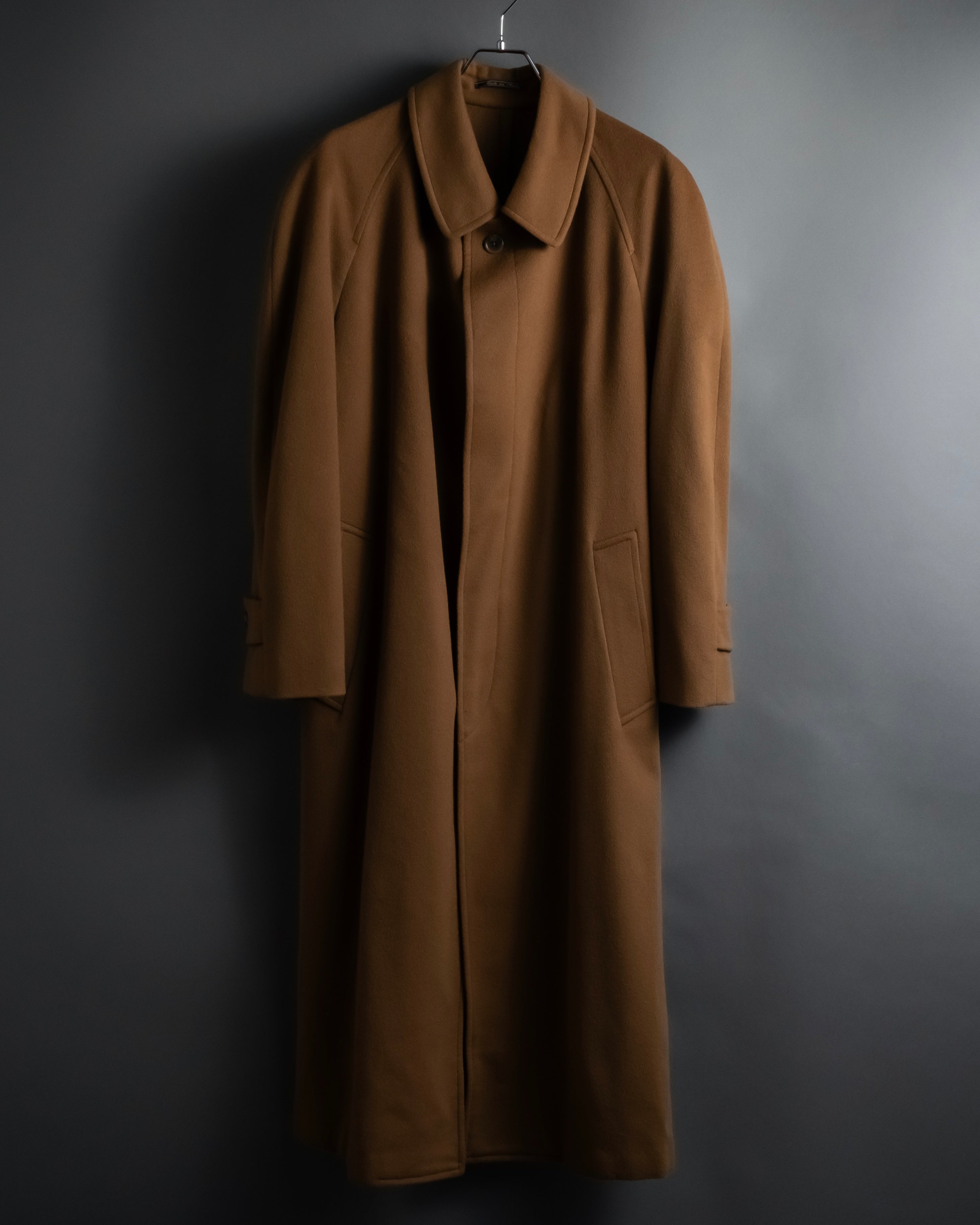 "FENDI" 90's Italian classic 100% cashmere belted coat