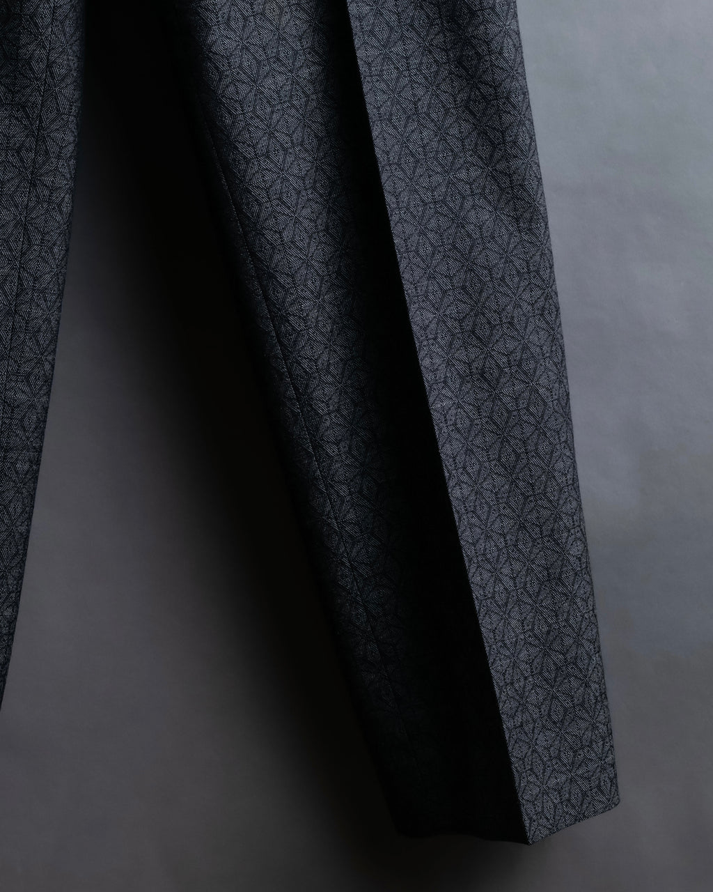 "Maison Martin Margiela" Geometric pattern high waist slim slacks