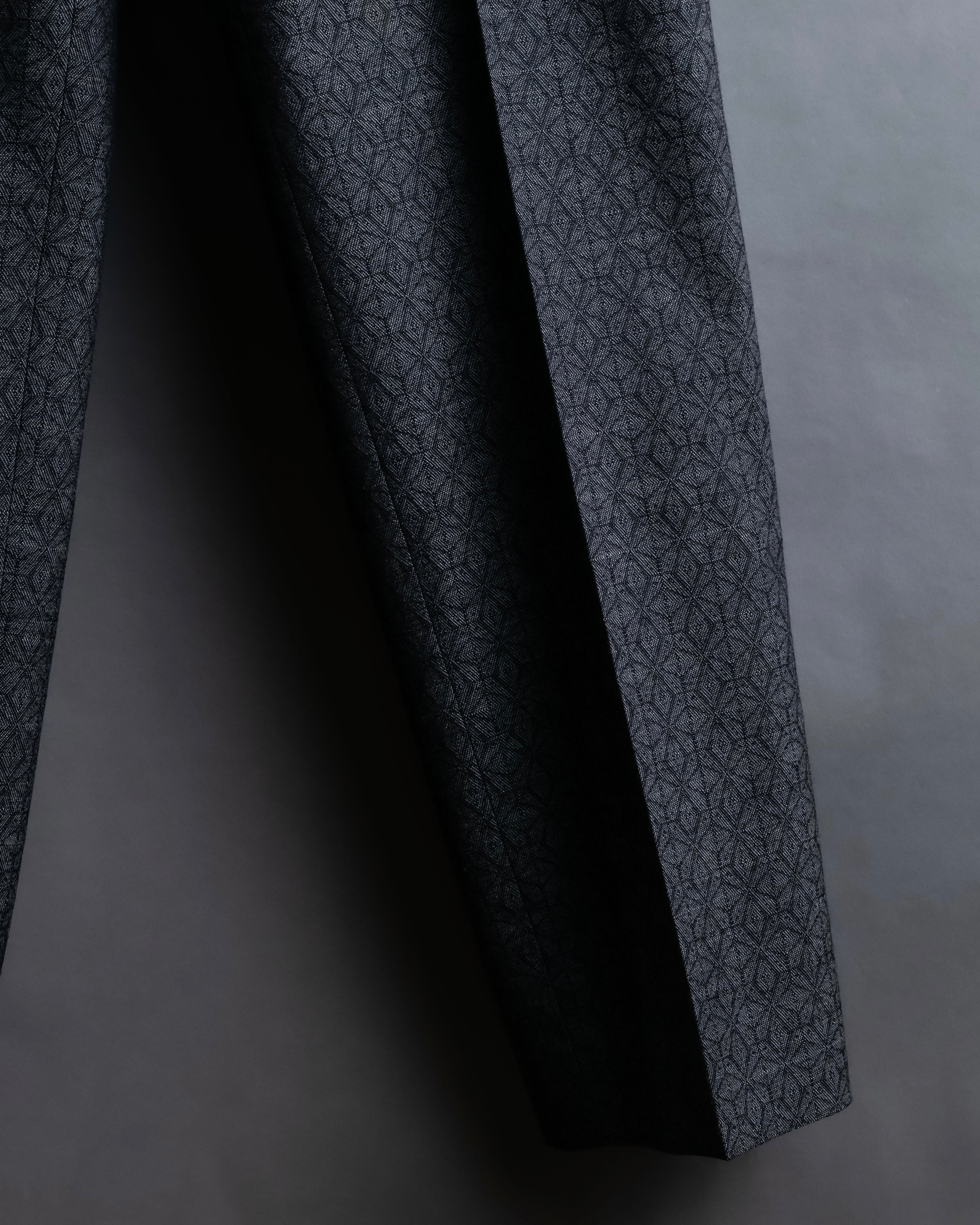 "Maison Martin Margiela" Geometric pattern high waist slim slacks