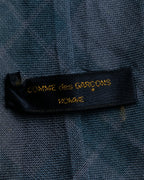 "COMME des GARCONS HOMME" Argyle check sheer necktie